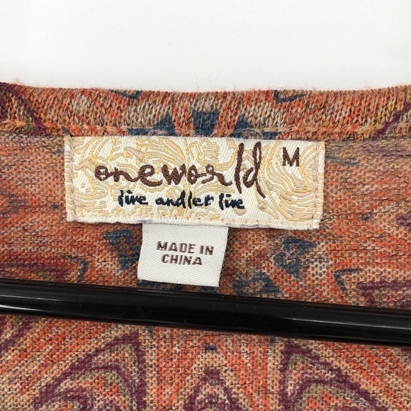 One World Extra Soft Knit Top Size M - Picture 2 of 15